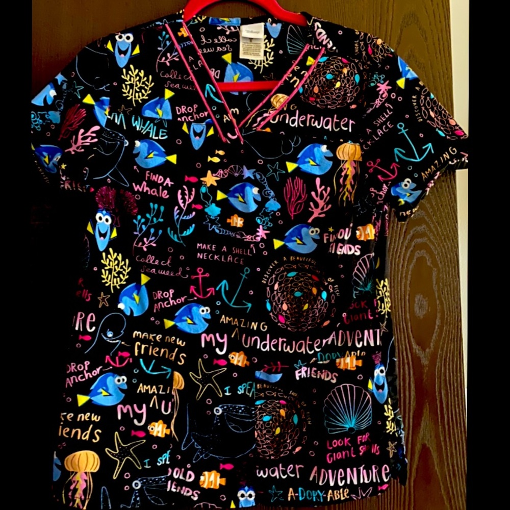 Finding Dory Disney scrub top